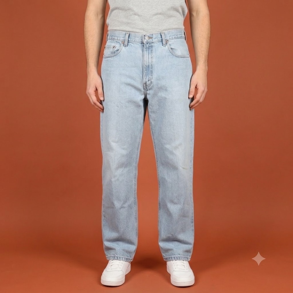 Levi's 550 Relaxed Fit Jeans Mens 40x32 Light Wash Blue Denim‎ Made in Canada